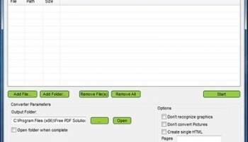 FREE PDF to HTML Converter screenshot
