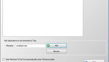 MinimizeToTrayTool screenshot