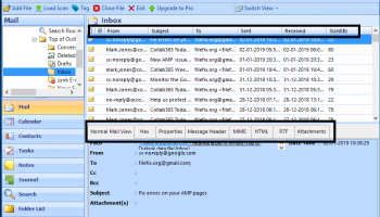 PST File Recovery Tool screenshot