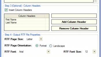 Advanced Access To RTF Table Converter screenshot