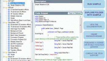 Bytescout Image To Video SDK screenshot