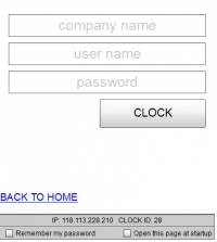 Open Time Clock screenshot
