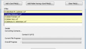 Birdie vCard Importer screenshot
