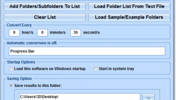 Automatically Convert PDF To JPG Software screenshot