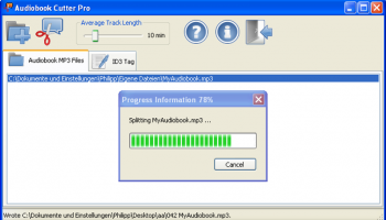 Audiobook Cutter screenshot