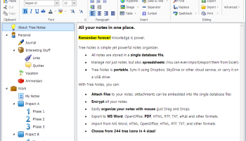 Tree Notes screenshot