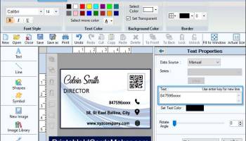 Printable Business Cards Maker screenshot