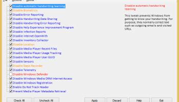 DoNotSpy78 screenshot