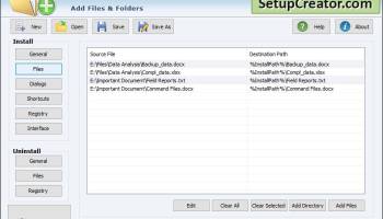 Setup Creator screenshot