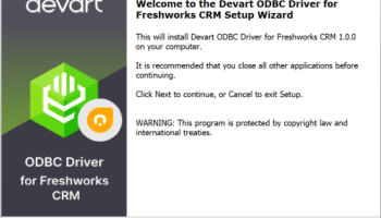Freshworks CRM ODBC Driver by Devart screenshot