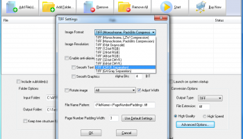 AFP2TIFF Transform Server screenshot