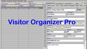 Visitor Organizer Pro screenshot