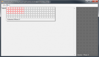 Zoople Grid Size Selector for WinForms screenshot