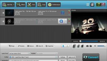 Aiseesoft QuickTime Video Converter screenshot