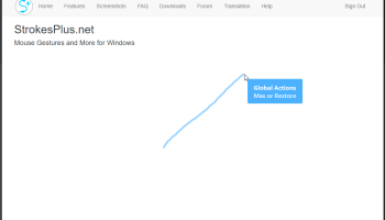 StrokesPlus screenshot