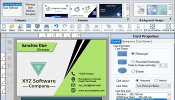 Business Cards Designing Program screenshot