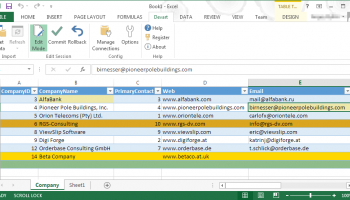 Excel Add-in for PostgreSQL screenshot