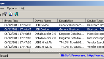 USBLogView screenshot