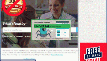 EuropeSoftwares UniversalWebScraper screenshot