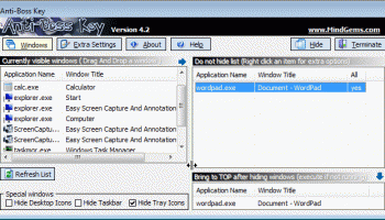 Hide Windows Free screenshot