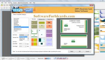 Business Card Generator Software screenshot