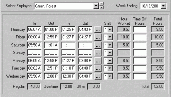 TimeCard Standard screenshot