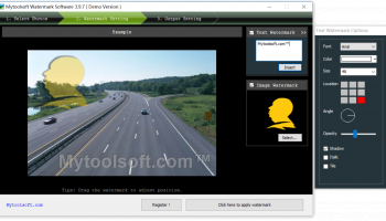 Mytoolsoft Watermark Software screenshot