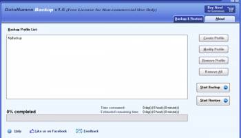 DataNumen Backup screenshot