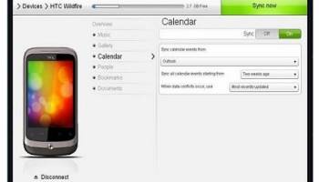 HTC Sync screenshot
