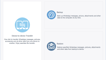 iOS WhatsApp Transfer screenshot