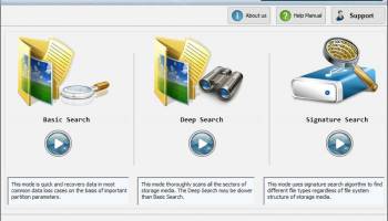 Removable Media Restore Software screenshot