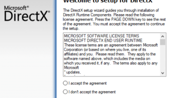 DirectX End-User Runtime Web Installer screenshot