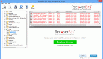 Recover Shift Deleted Folder screenshot