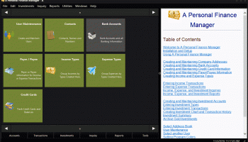 A Personal Finance Manager screenshot
