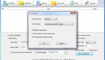 AFP2Text Transform Server screenshot