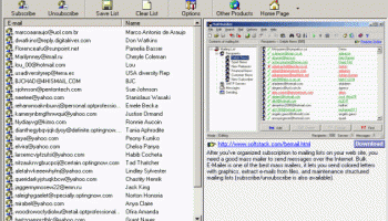 Subscribe Emails screenshot