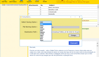 Turgs EML Wizard screenshot