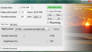 SunsetScreen Portable screenshot