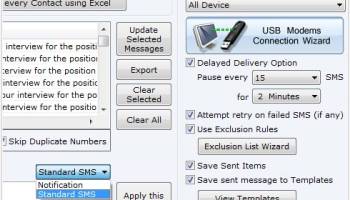 SMS Sending Software screenshot