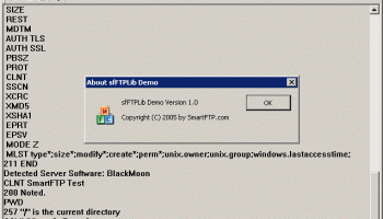 SmartFTP FTP Library screenshot