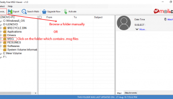 MailsDaddy Free MSG Viewer screenshot