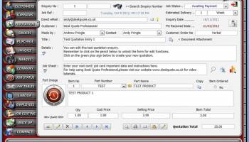 Desk Quote Professional screenshot