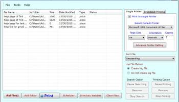 Broadcast Batch Printing Software screenshot