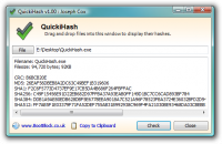 QuickiHash screenshot