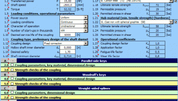 MITCalc Shaft connection screenshot