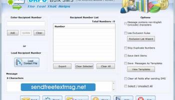 Send Free Message Software screenshot