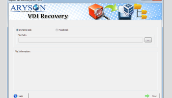 Aryson VDI Recovery screenshot