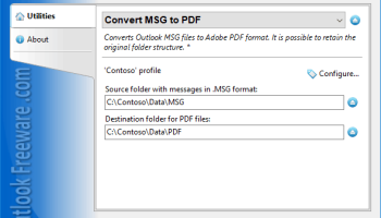 Convert MSG to PDF for Outlook screenshot