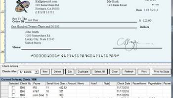 ezCheckPrinting Check Writer screenshot