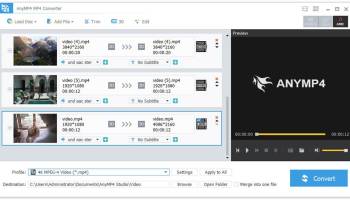 AnyMP4 MP4 Converter screenshot